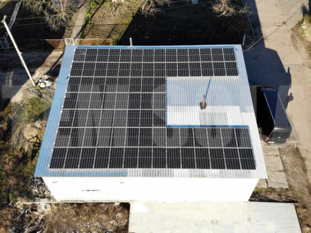 Сонячна станція для юридичної особи з метою економії електроенергії на підприємстві в смт. Ворзель