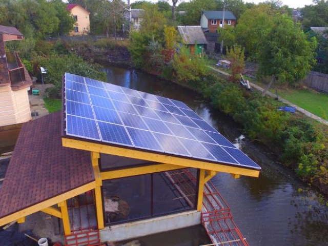 Сетевая солнечная электростанция 10 кВт Осокорки, Киев